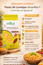 Pasta de Lentejas Amarillas Conchitas - El Dorado x250g