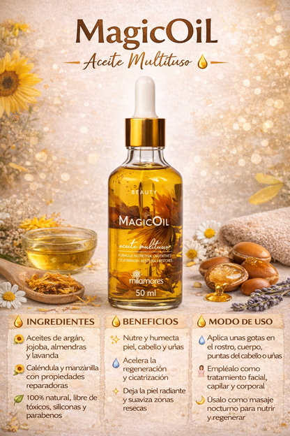 Aceite Para Piel Magic Oil - Milamores x50ml