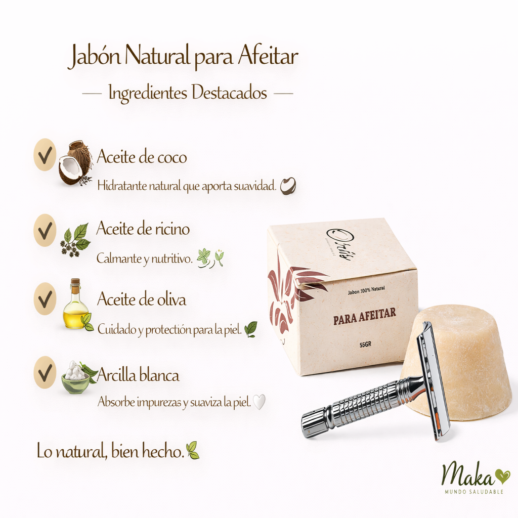 Jabón Para Afeitar Sólido - Oiris x55g
