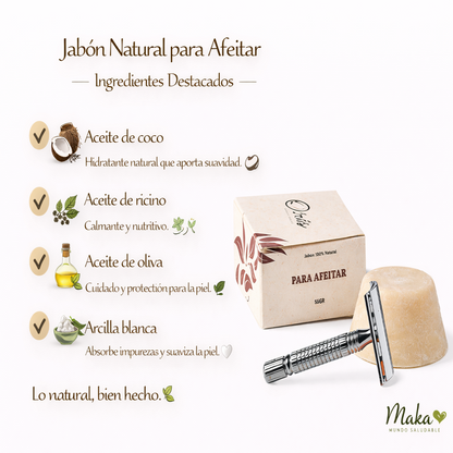 Jabón Para Afeitar Sólido - Oiris x55g