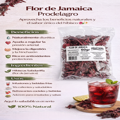 Flor de Jamaica - Prodelagro x60g