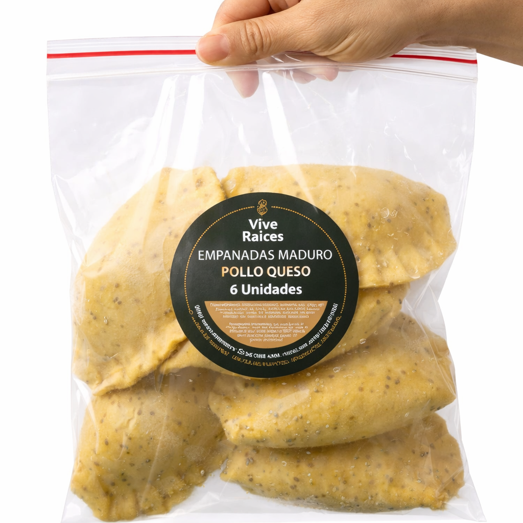 Empanada de Maduro (Pollo Queso) Vive Raíces - Comida Real x6unid