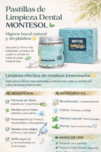 Pastillas de Limpieza Dental (Menta) - Montesol x120und