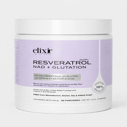 Resveratrol Nad + Glutation - Elixir x300gr