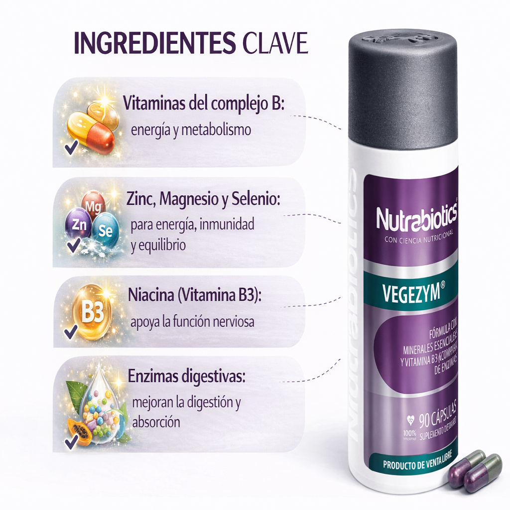 Vegezym - Nutrabiotics x90caps