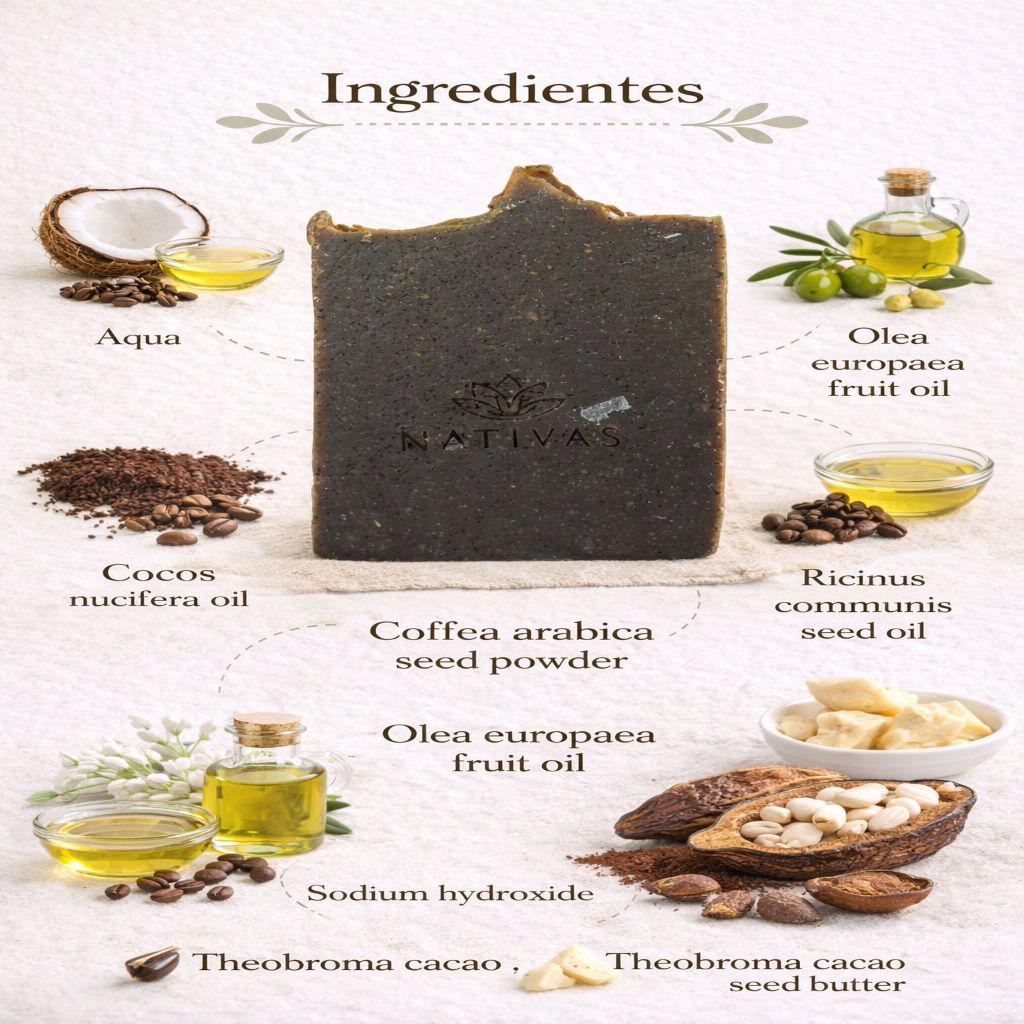 Jabón De Café y Cacao - Nativas x75g