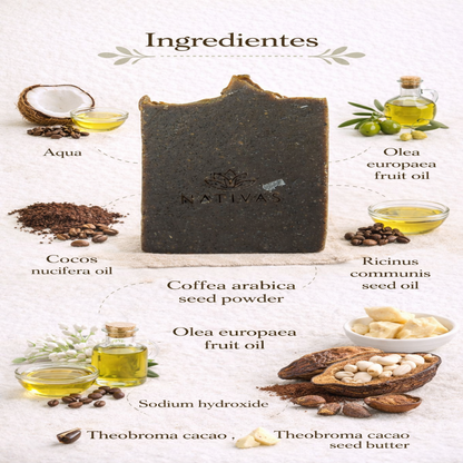 Jabón De Café y Cacao - Nativas x75g