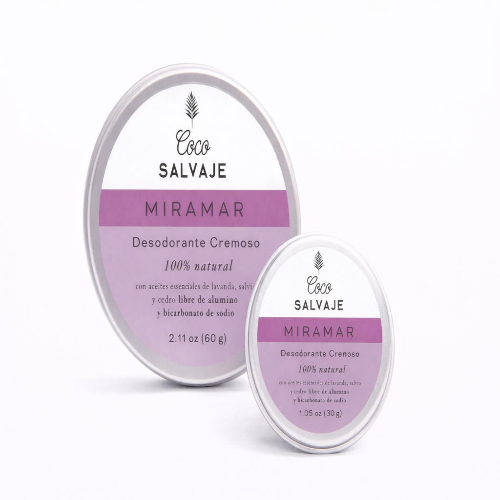 Desodorante Natural Cremoso Miramar - Coco Salvaje