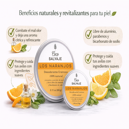 Desodorante Cremoso Los Naranjos - Coco Salvaje