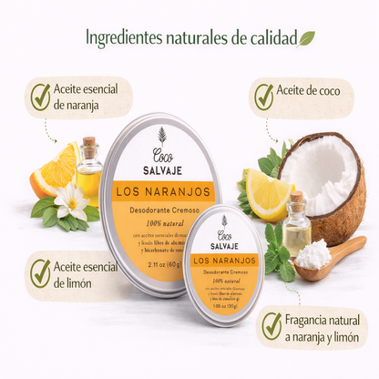 Desodorante Cremoso Los Naranjos - Coco Salvaje