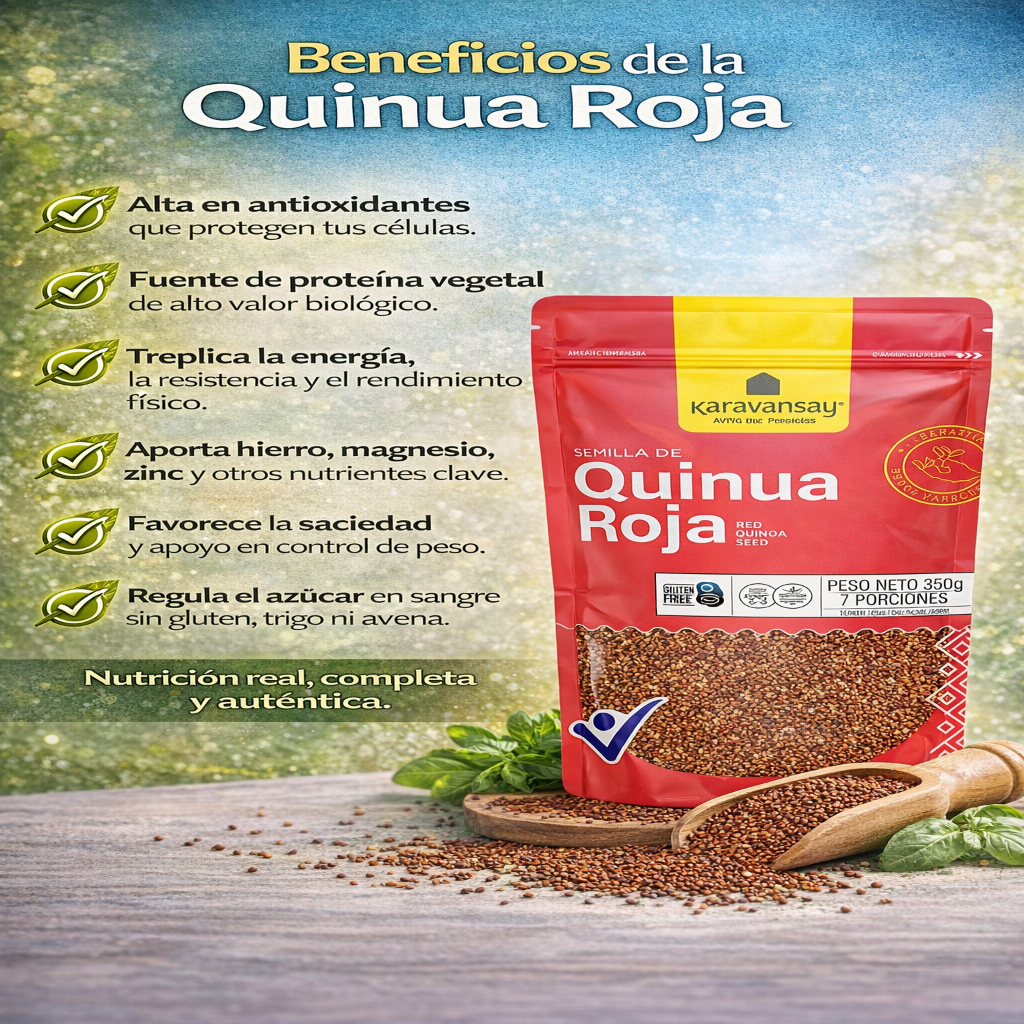 Semilla de Quinua Roja - Karavansay x350g