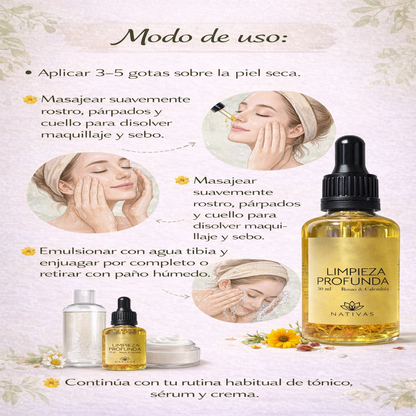 Aceite De Limpieza Facial - Nativas x50ml