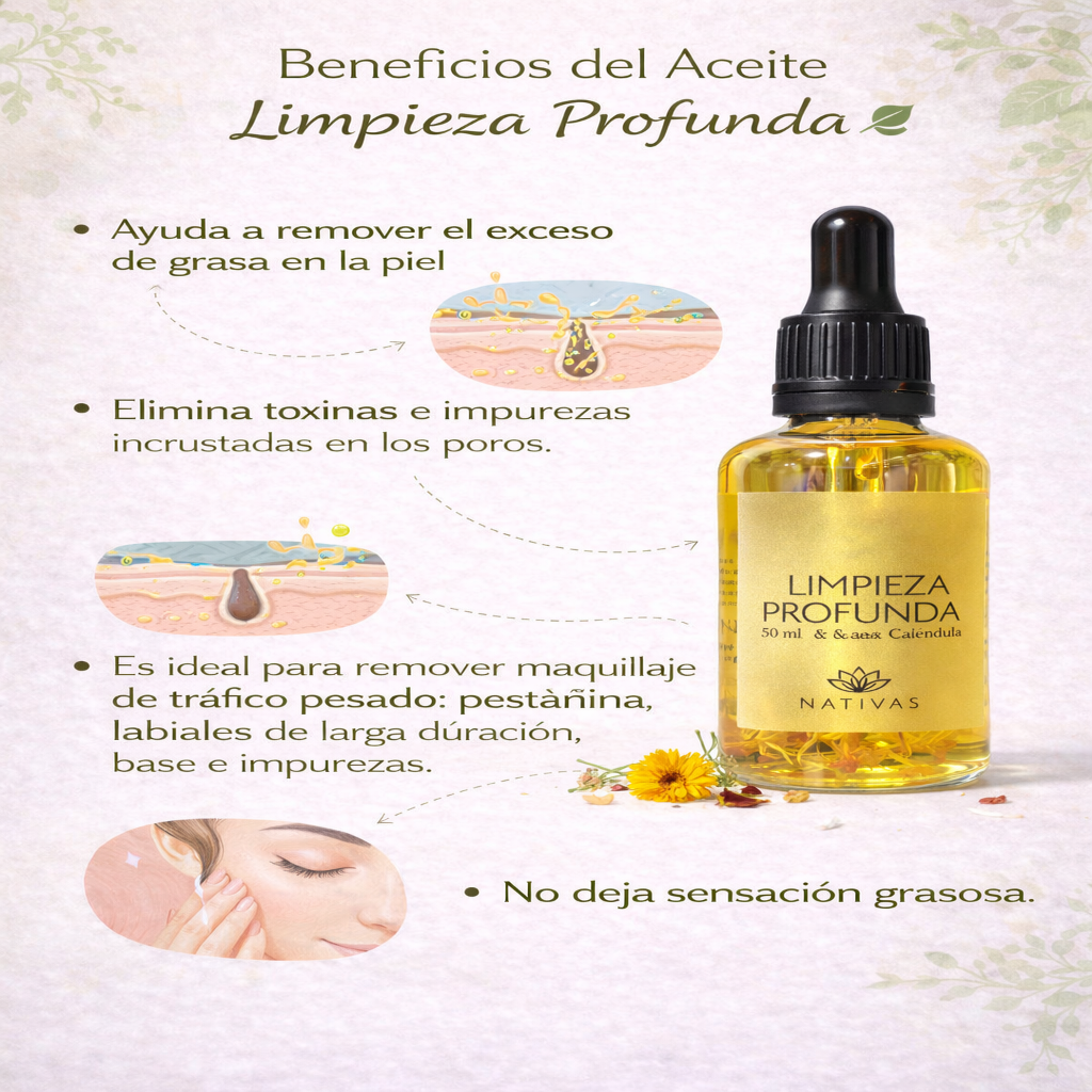Aceite De Limpieza Facial - Nativas x50ml