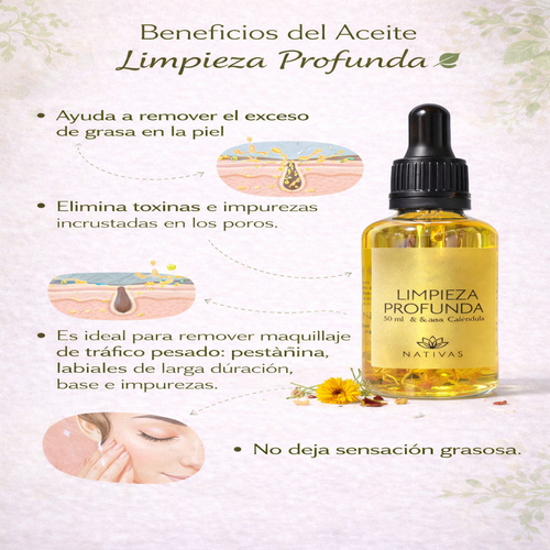 Aceite De Limpieza Facial - Nativas x50ml