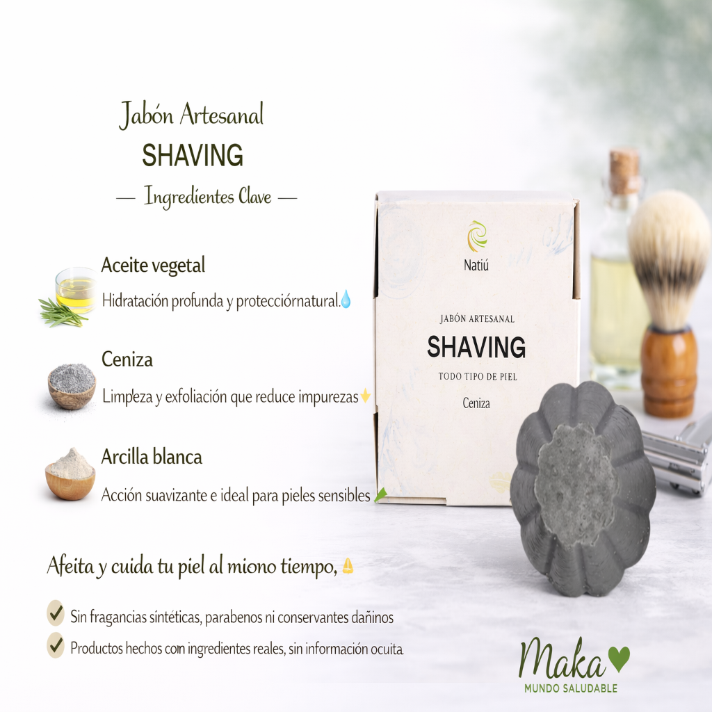 Jabón Shaving Ceniza para Afeitar - Oiris x95g