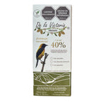 Barra De Chocolate Blanco Al 40% Con Estevia - De La Victoria x50g