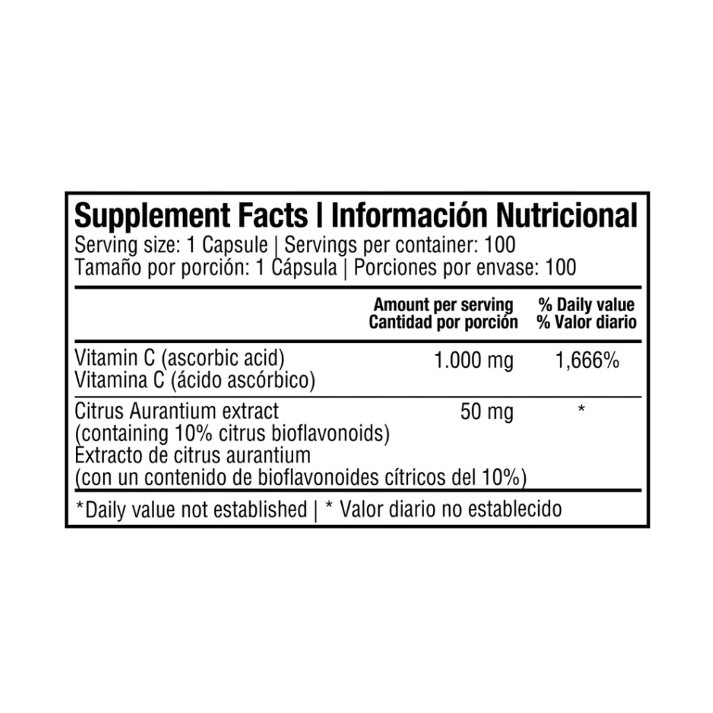 Vitamina C 1000mg - Nutrivita x100caps