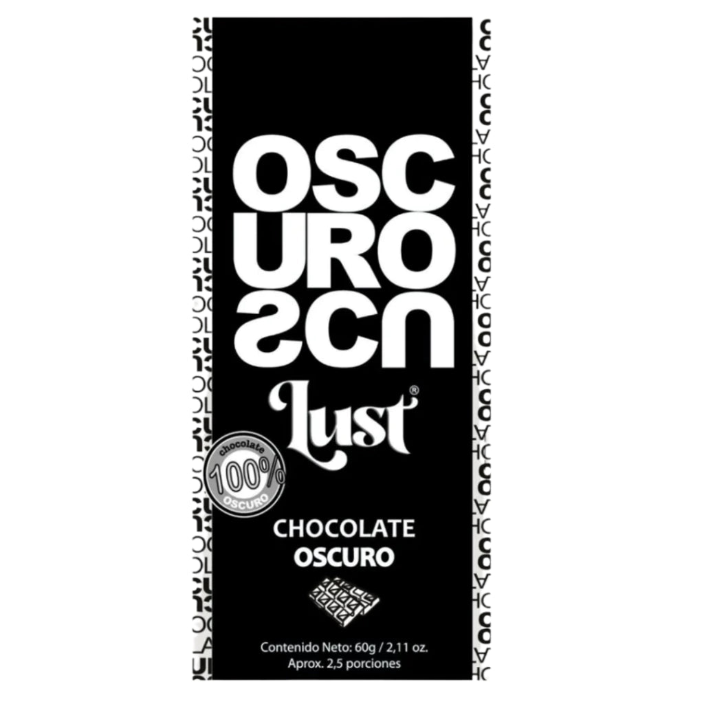 Barra De Chocolate 100% Cacao - Lust x60g
