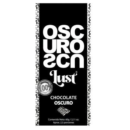 Barra De Chocolate 100% Cacao - Lust x60g