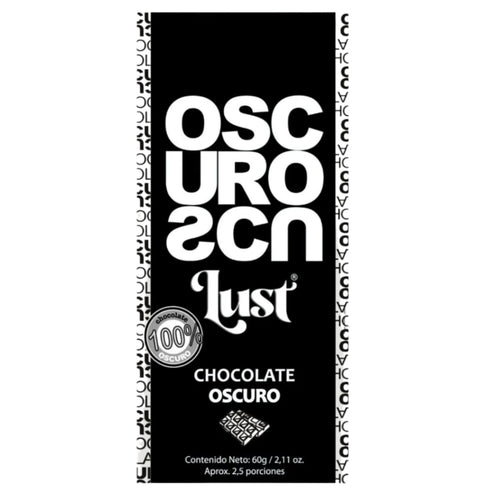 Barra De Chocolate 100% Cacao - Lust x60g