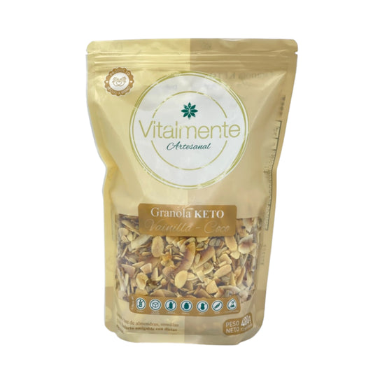 Granola Keto Vainilla-Coco - Vitalmente x400gr
