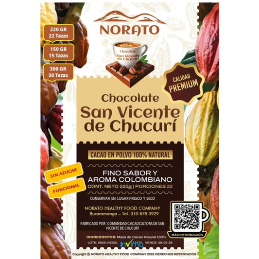 Cacao Orgánico en Polvo - Norato x220gr
